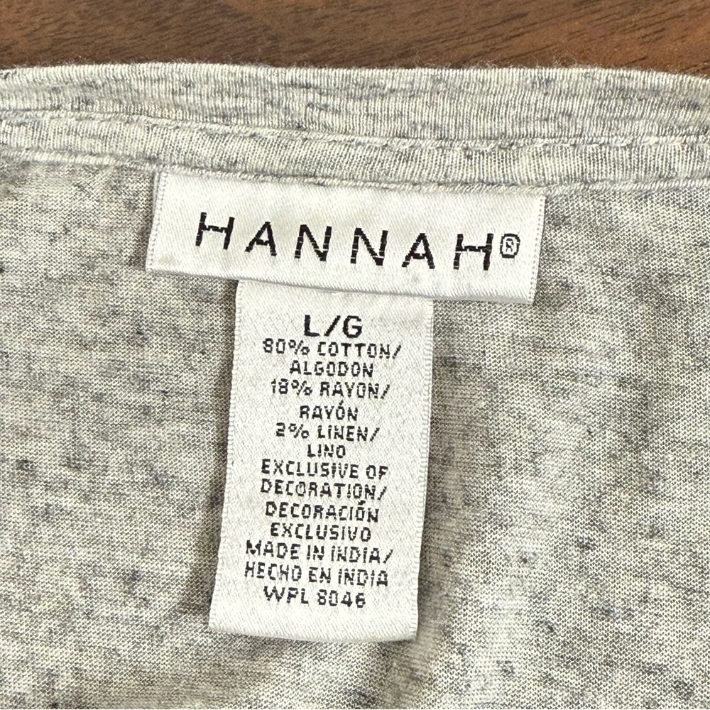 🌻 Hannah Yellow Floral Mixed Media Tee Top L – Soft Cotton Blend - Picture 5 of 7